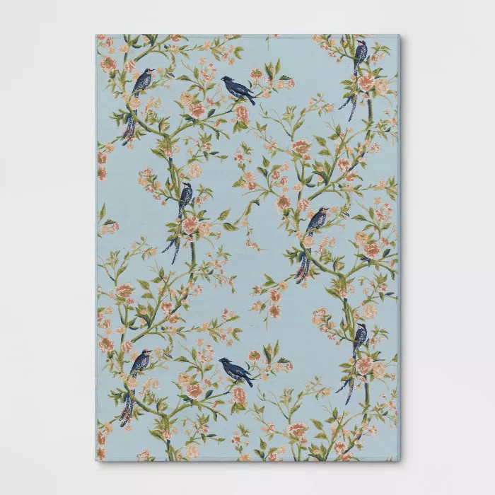 5' x 7' Outdoor Rug Singing Birds - Threshold™ | Target