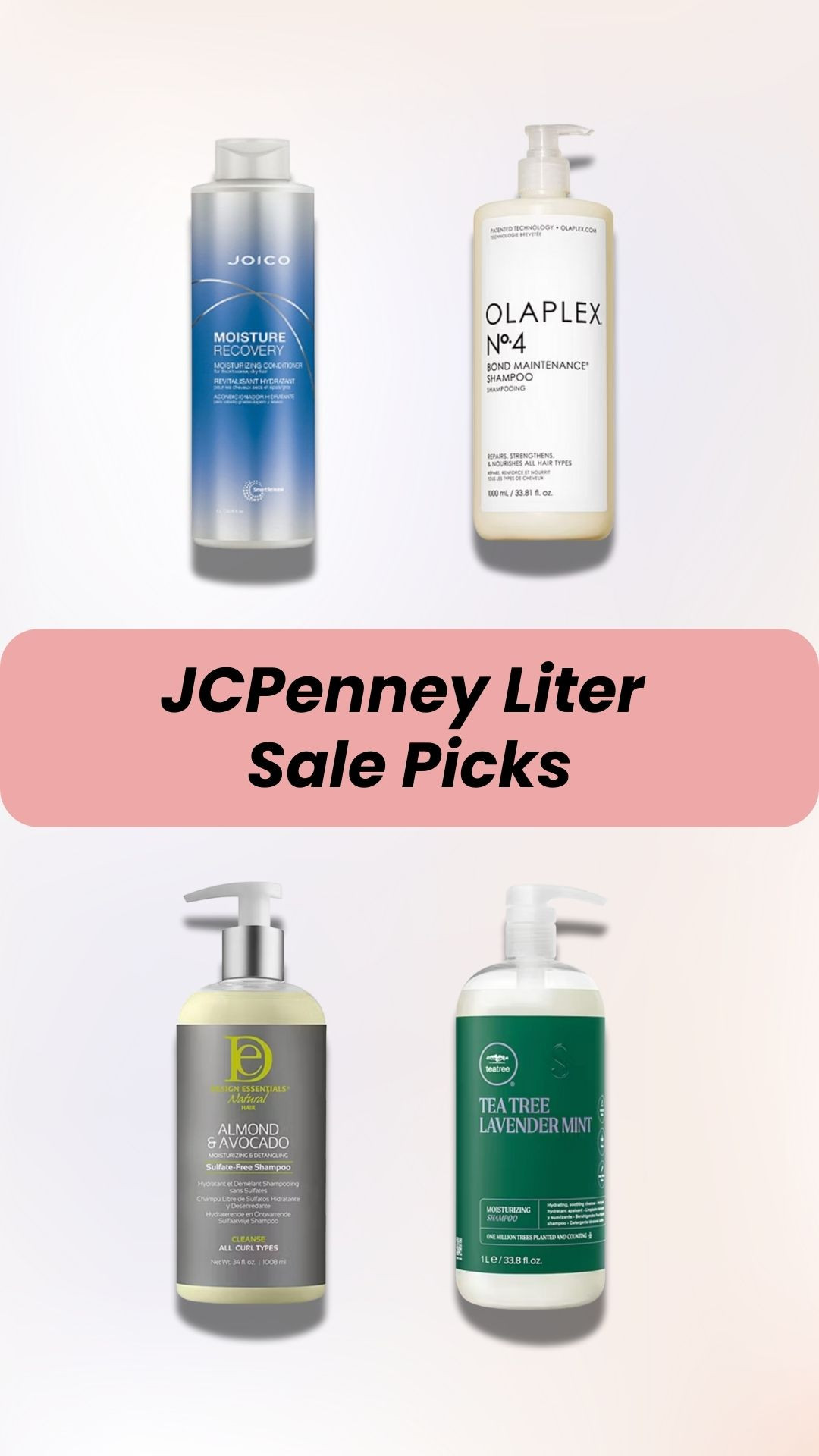 Shop the liter sale at JCPenney to stock up on your favorite salon level shampoo and conditioner.
 #LTKhair #haircare

#LTKSaleAlert #LTKBeauty