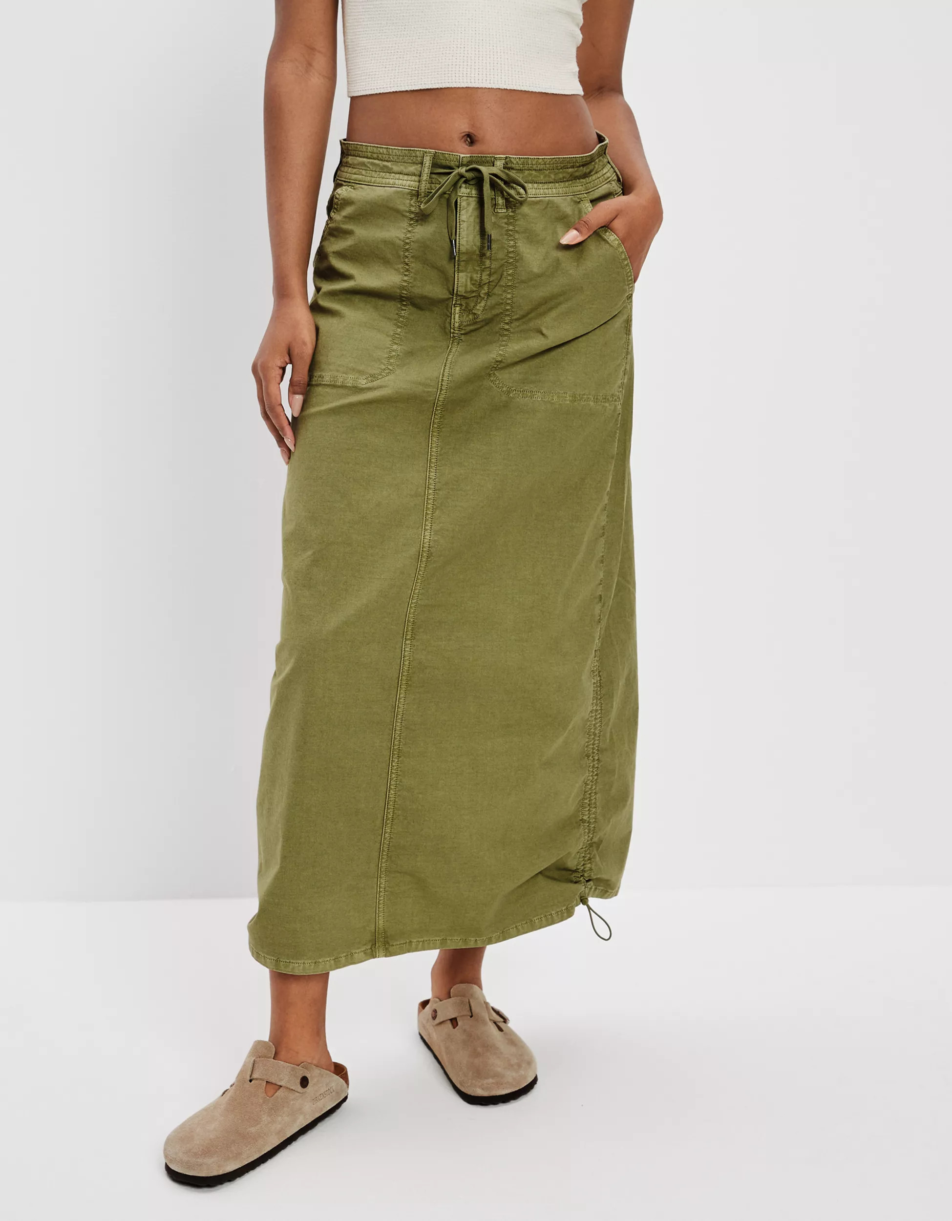 AE Snappy Maxi Skirt | American Eagle Outfitters (US & CA)