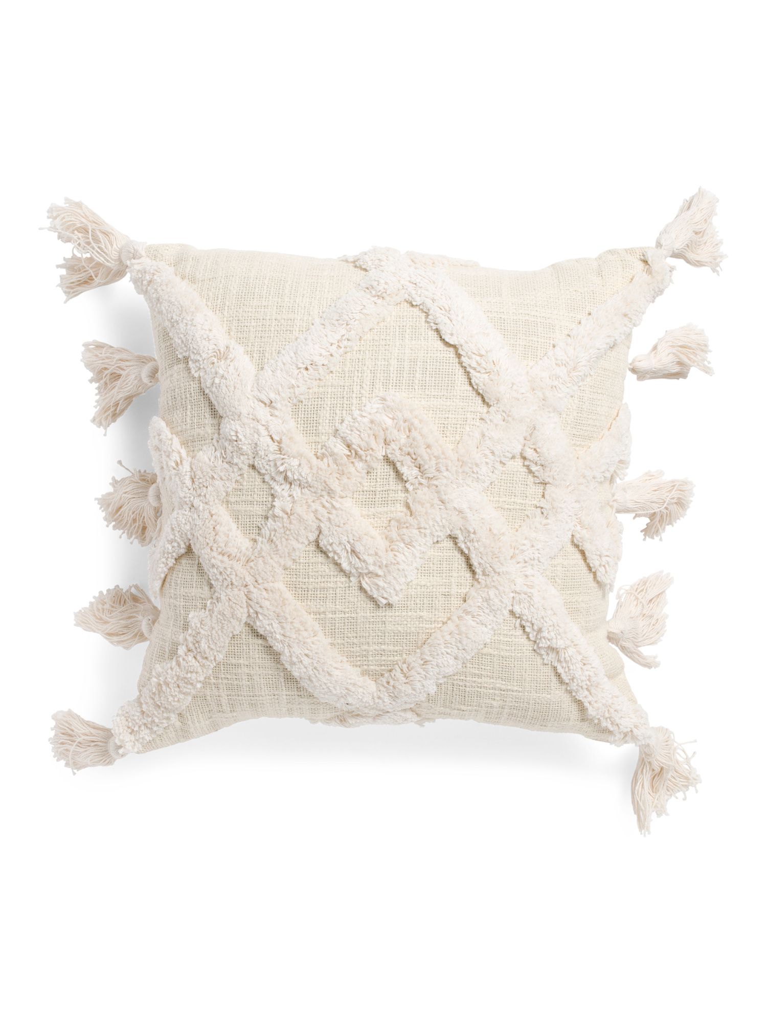 18x18 Textured Linen Look Pillow | TJ Maxx