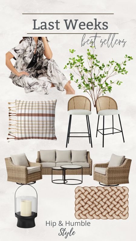 This weeks follower favorites , spring pajamas, outdoor furniture, outdoor rug, spring greenery and beautiful bar stools 

#LTKhome #LTKstyletip #LTKSeasonal