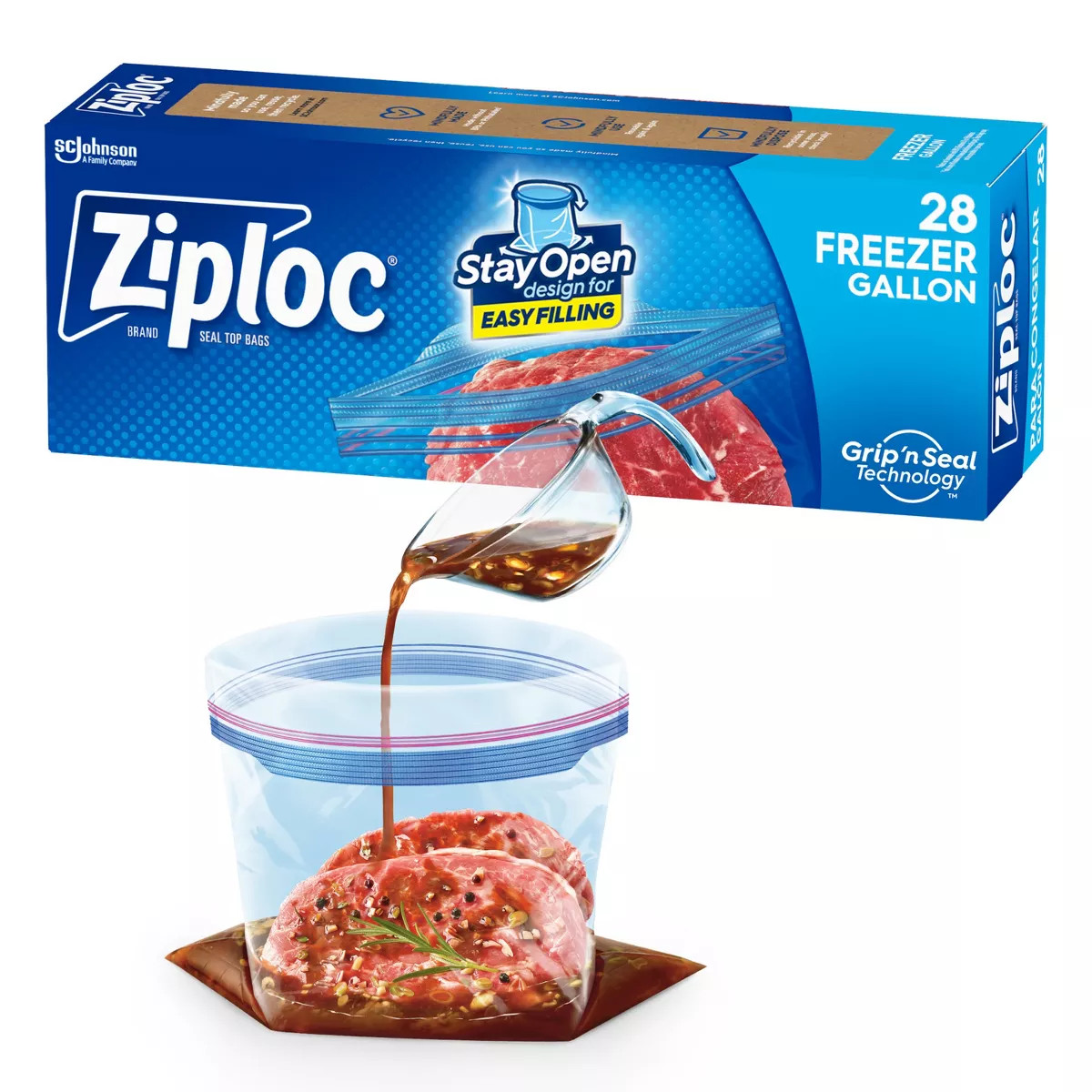Ziploc Freezer Gallon Bags with Grip 'n Seal Technology | Target