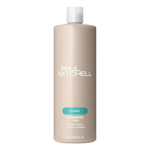 Paul Mitchell Shampoo Two, Clarifying Shampoo, Deep Cleanses + Removes Buildup, For All Hair Types, Especially Oily Hair, 33.8 fl. oz. | Amazon (US)