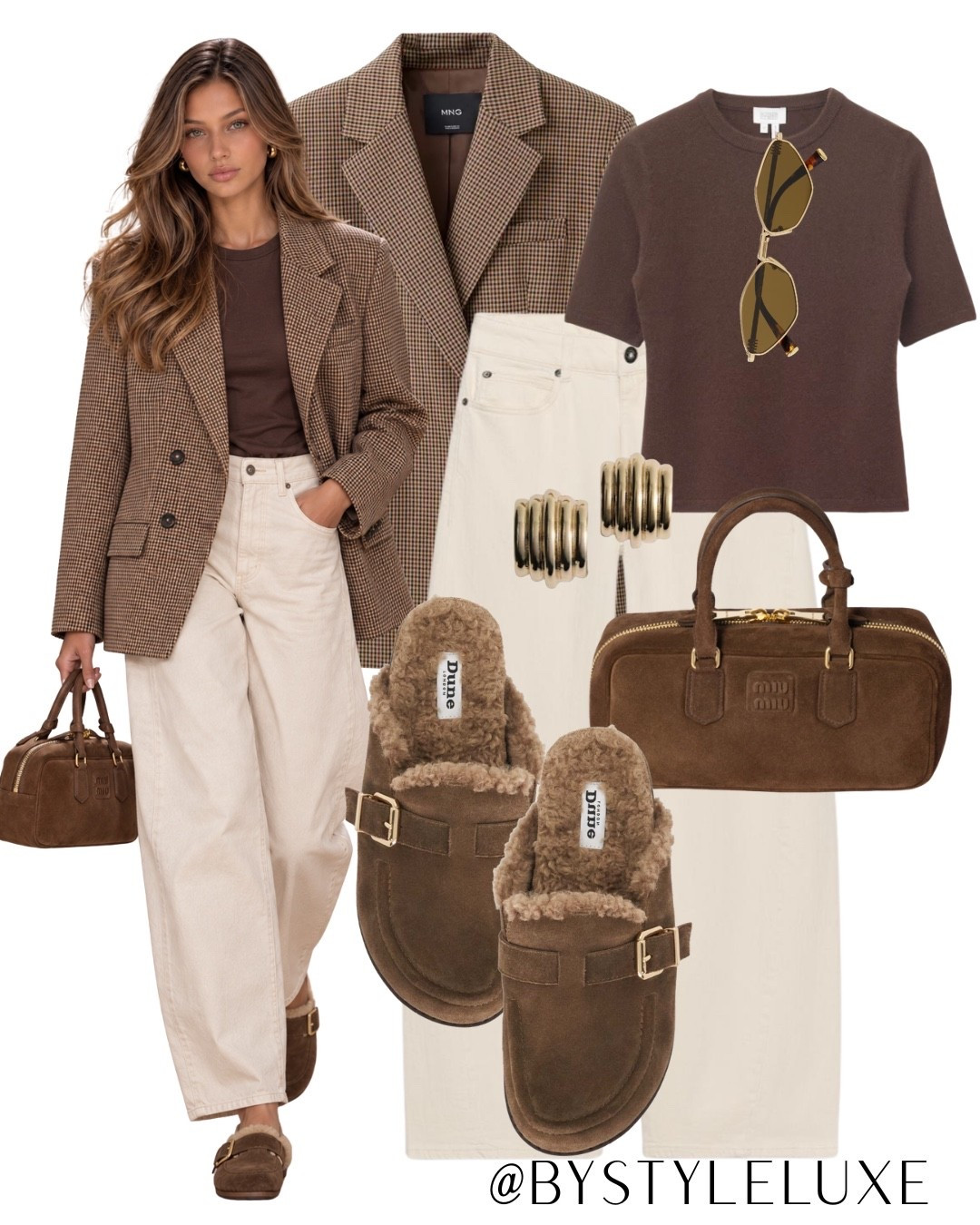 AUTUMN JACKETS - This brown check blazer is the perfect addition to your everyday or smart wardrobe. Style with cosy browns and neutrals for a chic autumn look 

#blazer #jeans #autumnoutfit

#LTKautumn #LTKjeans #LTKshoes