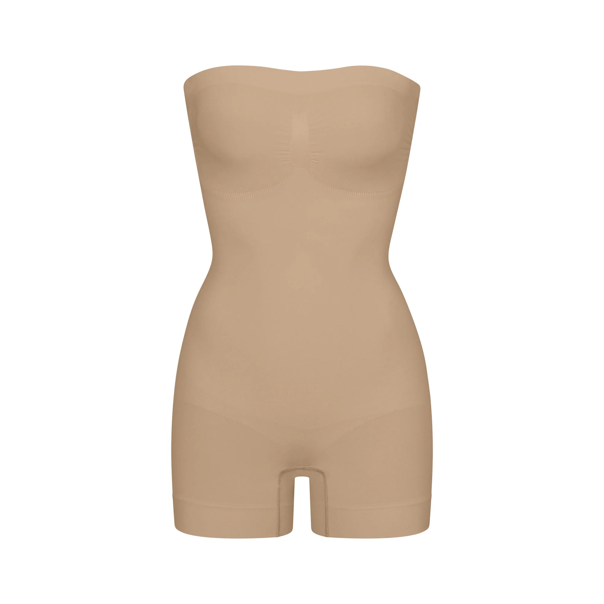SEAMLESS SCULPT STRAPLESS SHORTIE BODYSUIT | CLAY | SKIMS | SKIMS (US)