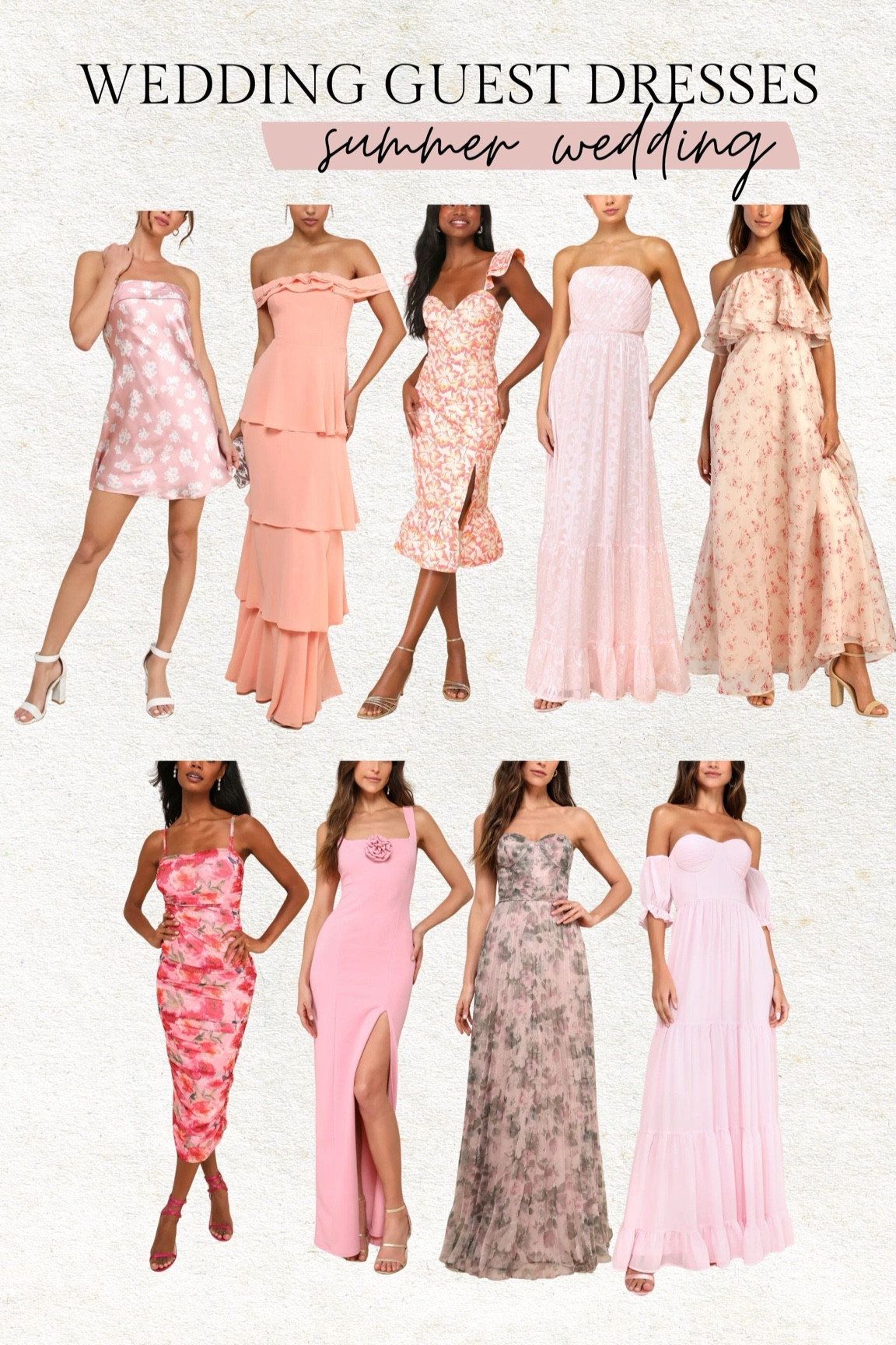 Summer wedding guest dresses in light pink, floral & champagne ✨

 wedding guest dress, pink wedding, coral wedding, summer wedding, formal dress, floral dress, pink dress, maxi dress, resort wear dress, vacation dress, event dress, bridal shower dress, pink dress, short dress, lulus, Christine Andrew 

#LTKWedding #LTKStyleTip #LTKFindsUnder100