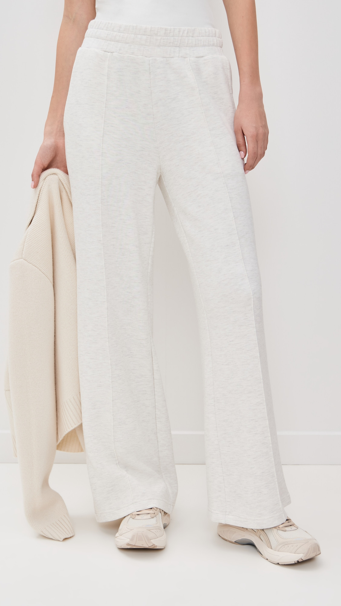 Varley The Wide Leg Pants 30 Ivory Marl L | Shopbop