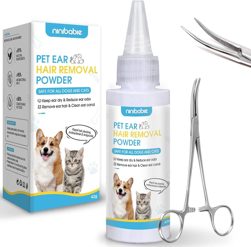Limpiador de oídos para perro, polvo de oreja de perro para depilación, tratamiento de infecci... | Amazon (US)