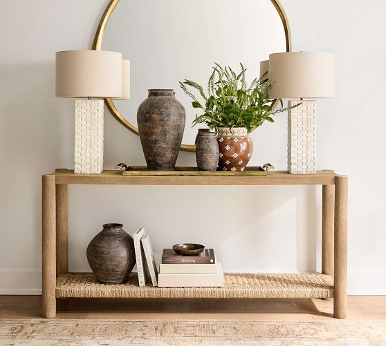 Bolinas Woven Console Table (64") | Pottery Barn (US)