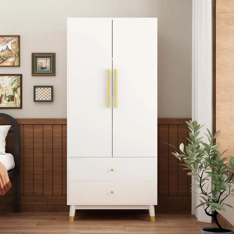 Jandreau Solid + Manufactured Wood Armoire | Wayfair North America