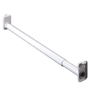 18 in. (457 mm) to 30 in. (762 mm) White Metal Adjustable Closet Rod | The Home Depot