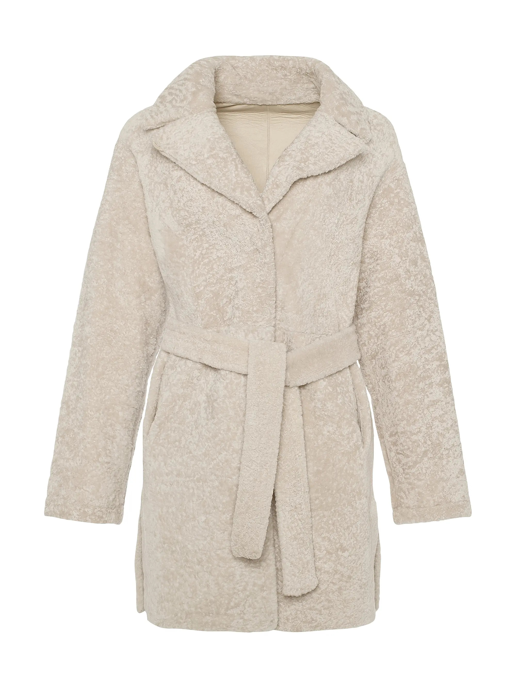 Gorski Reversible Textured Shearling Lamb Stroller Belt | Saks Fifth Avenue | Saks Fifth Avenue