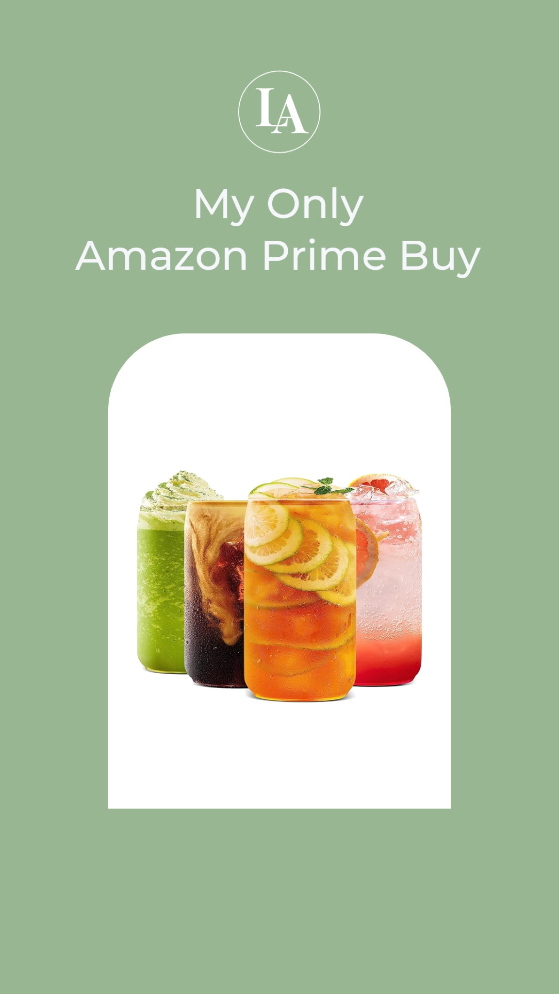 My only Amazon Prime Day purchase - these 20 oz glasses to make my iced chais feel extra special 