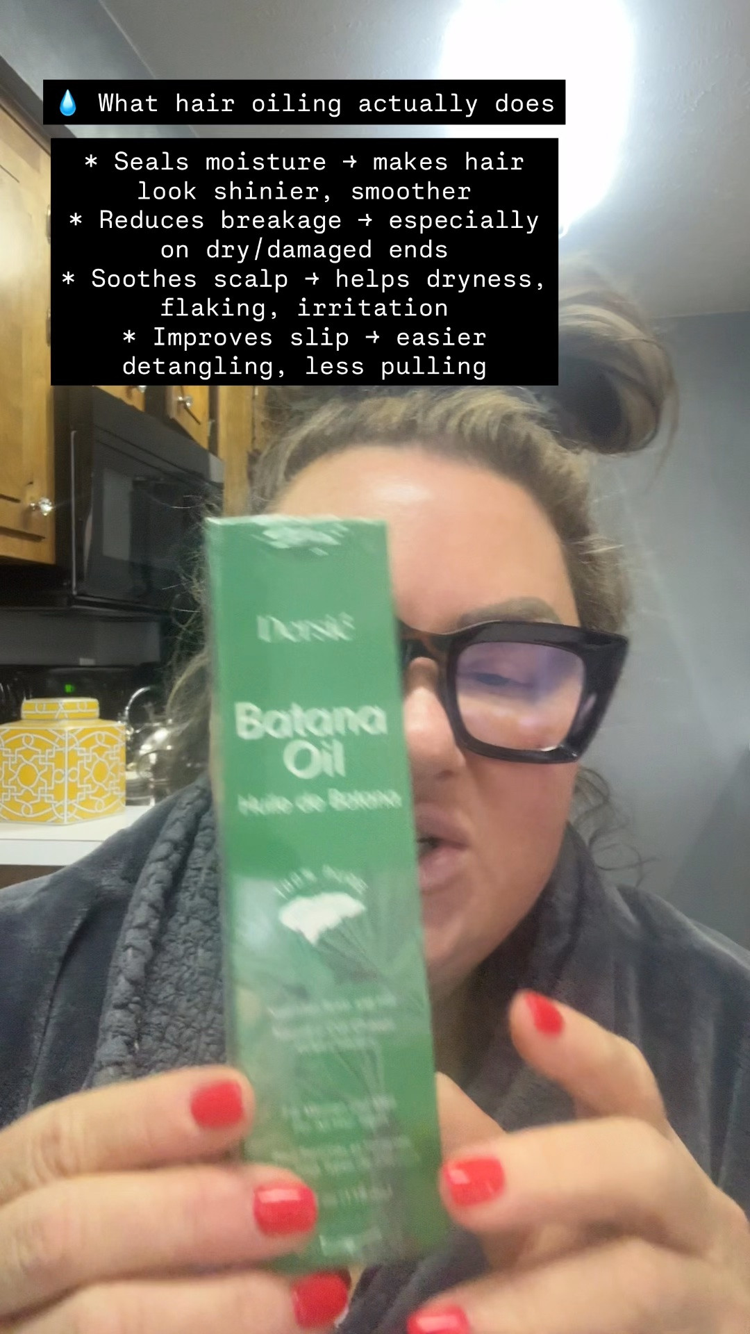 Here’s the real, no-BS breakdown on hair oiling—what works, what’s hype, and how to actually use it 👇

💧 What hair oiling actually does

* Seals moisture → makes hair look shinier, smoother
* Reduces breakage → especially on dry/damaged ends
* Soothes scalp → helps dryness, flaking, irritation
* Improves slip → easier detangling, less pulling

👉 It does NOT magically grow hair faster overnight—but it can help create a healthier scalp environment (which supports growth).

⸻

🧠 Growth vs. Length Retention (important)

* Growth happens at the scalp (genetics + hormones)
* Oiling mainly helps you keep the length you already grow by preventing breakage

⸻

🌿 Best oils + what they’re good for

* Coconut oil → penetrates hair, best for protein loss & damage
* Castor oil → thick, great for edges/lashes, helps retain moisture
* Argan oil → lightweight shine, frizz control
* Jojoba oil → closest to natural scalp oil, great for sensitive scalps
* Rosemary oil (diluted!) → may support circulation = potential growth support

⸻

⏰ How to use it (this is where people mess up)

Scalp oiling:

* 2–3x a week (not daily unless super dry)
* Massage 3–5 mins → stimulates blood flow
* Leave 30 mins–overnight → then wash

Ends only (my recommendation for most people):

* Tiny amount daily or after styling
* Focus mid-length → ends (prevents breakage)

⸻

🚫 Common mistakes

* Using too much → greasy, clogged scalp
* Not washing it out properly → buildup = dull hair
* Putting heavy oils on fine hair → weighs it down
* Using essential oils undiluted (big NO)

⸻

🔥 Who should 100% be oiling

* Dry, brittle, overprocessed hair
* Curly/coarse hair types
* Anyone with breakage or split ends

⚠️ Who should be careful

* Oily scalp / dandruff-prone → go light or skip scalp
* Fine, thin hair → stick to lightweight oils only

⸻

💡 Lux tip (this is your edge)

Use oiling as a pre-wash treatment, not a lifestyle soak.
That’s how you get the shine + strength without looking greasy.

#LTKBeauty #LTKselfcare #LTKmorningroutine