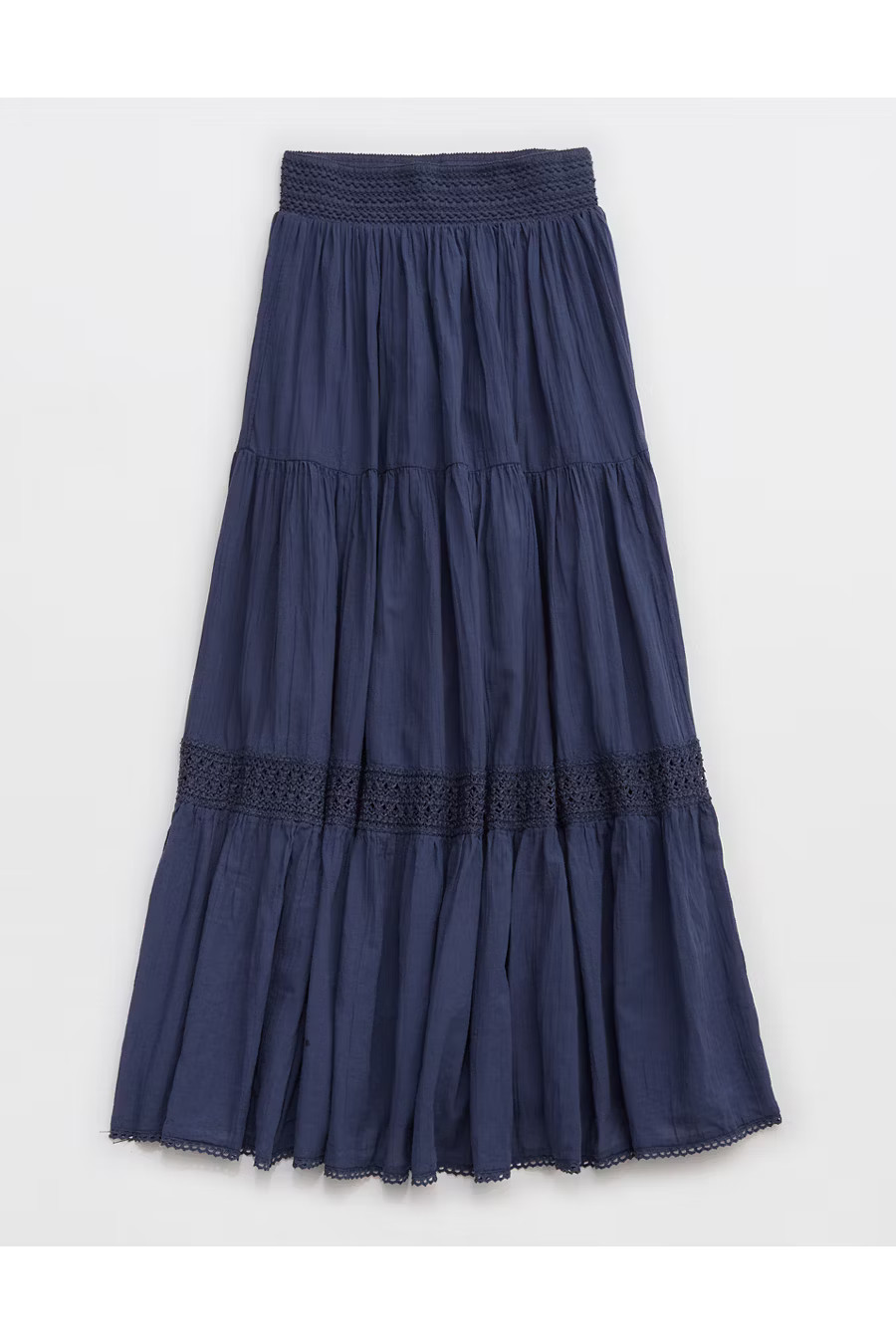 Aerie Crochet The Day Maxi Skirt Women's Fresh Bright XXS | Aerie