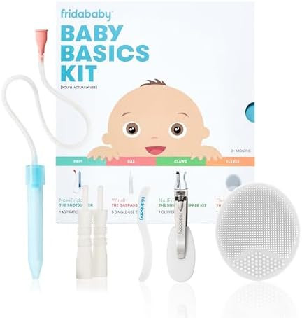 Frida Baby Basics Kit, Baby Essentials Kit Includes Nasal Aspirator Snotsucker, NailFrida Nail Fi... | Amazon (US)
