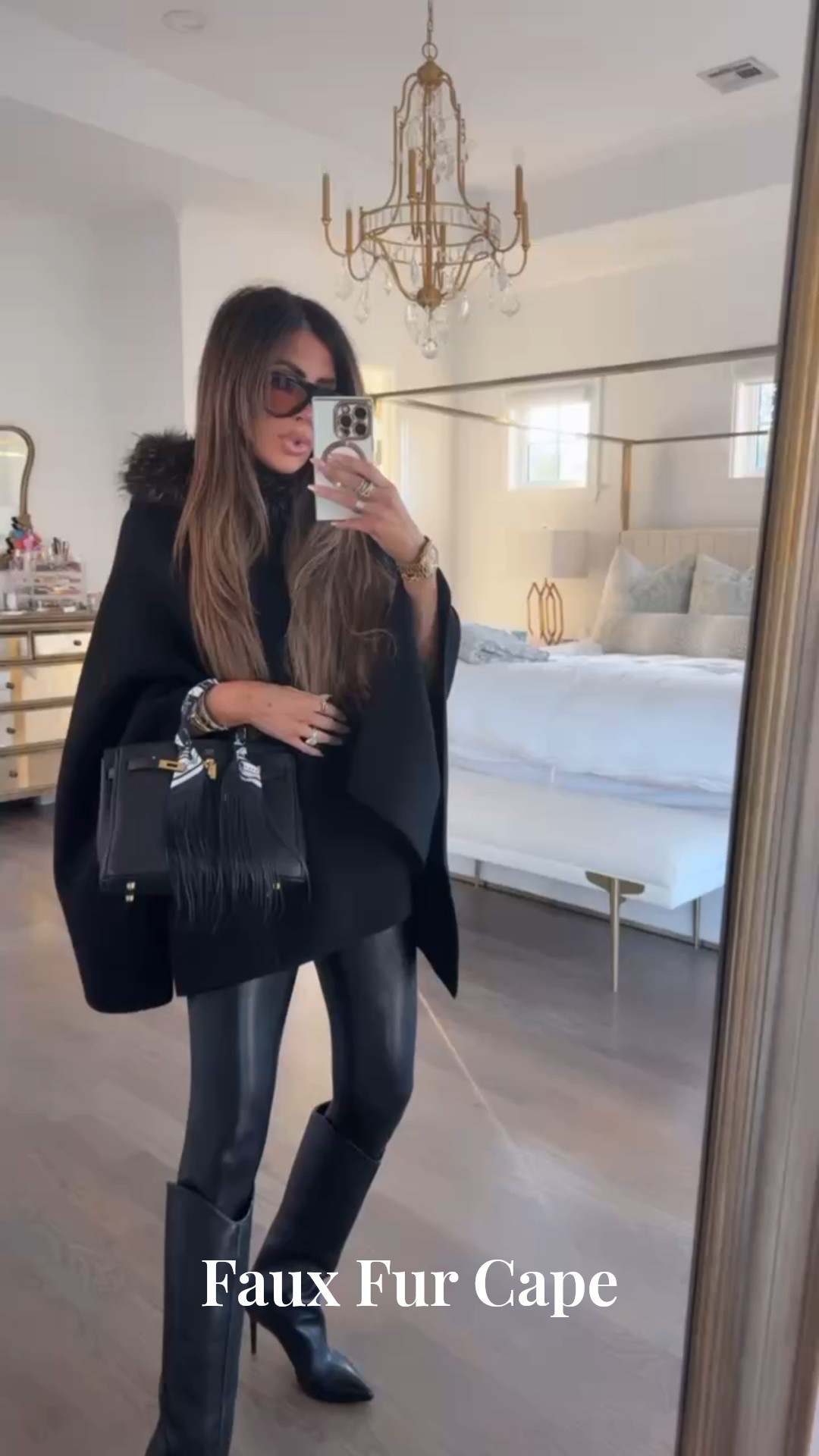 I’m wearing a size medium in this faux fur cape and size small in leggings! 

Zara fashion, Zara finds, Faux Fur Cape, Church OOTD, Church outfit, Black leggings, Boots, Holiday outfits, Statement coats, Emily Ann Gemma

#LTKootd #LTKHoliday #LTKSeasonal