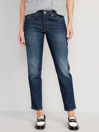 Mid-Rise OG Straight Ankle Jeans for Women | Old Navy (US)