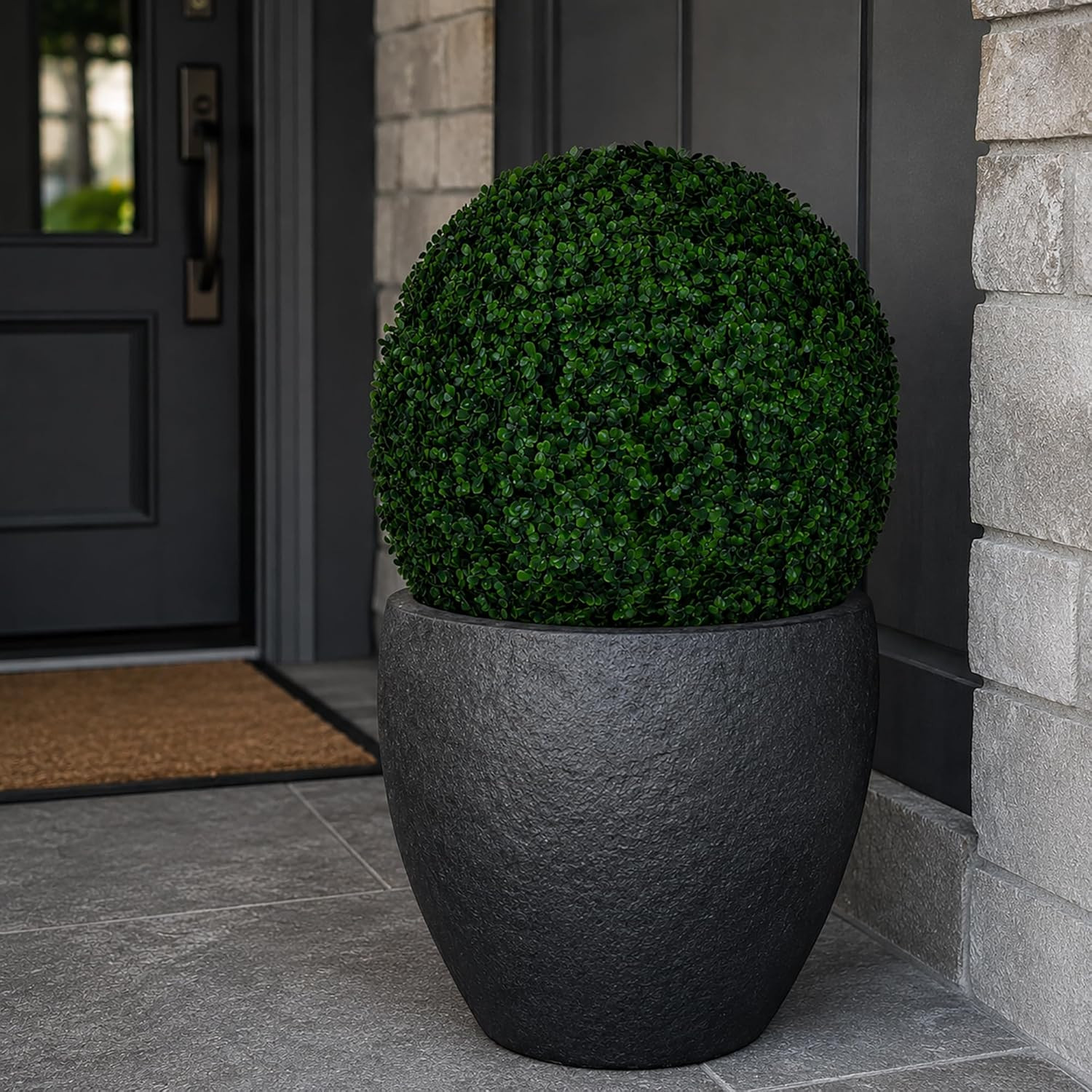 Artificial Boxwood Topiary Balls for Outdoor Decor - 19", 2-Pack | Amazon (US)