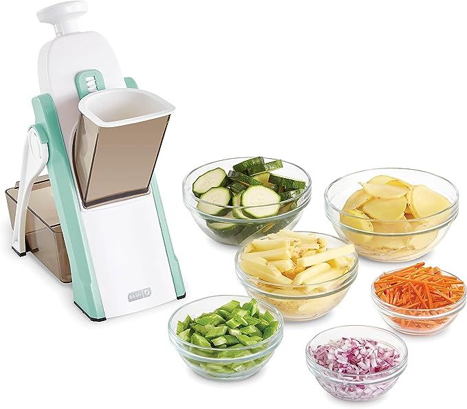 DASH Safe Slice® Mandoline Slicer, Julienne + Dicer for Vegetables, Meal Prep & More with 30+ Pr... | Amazon (US)