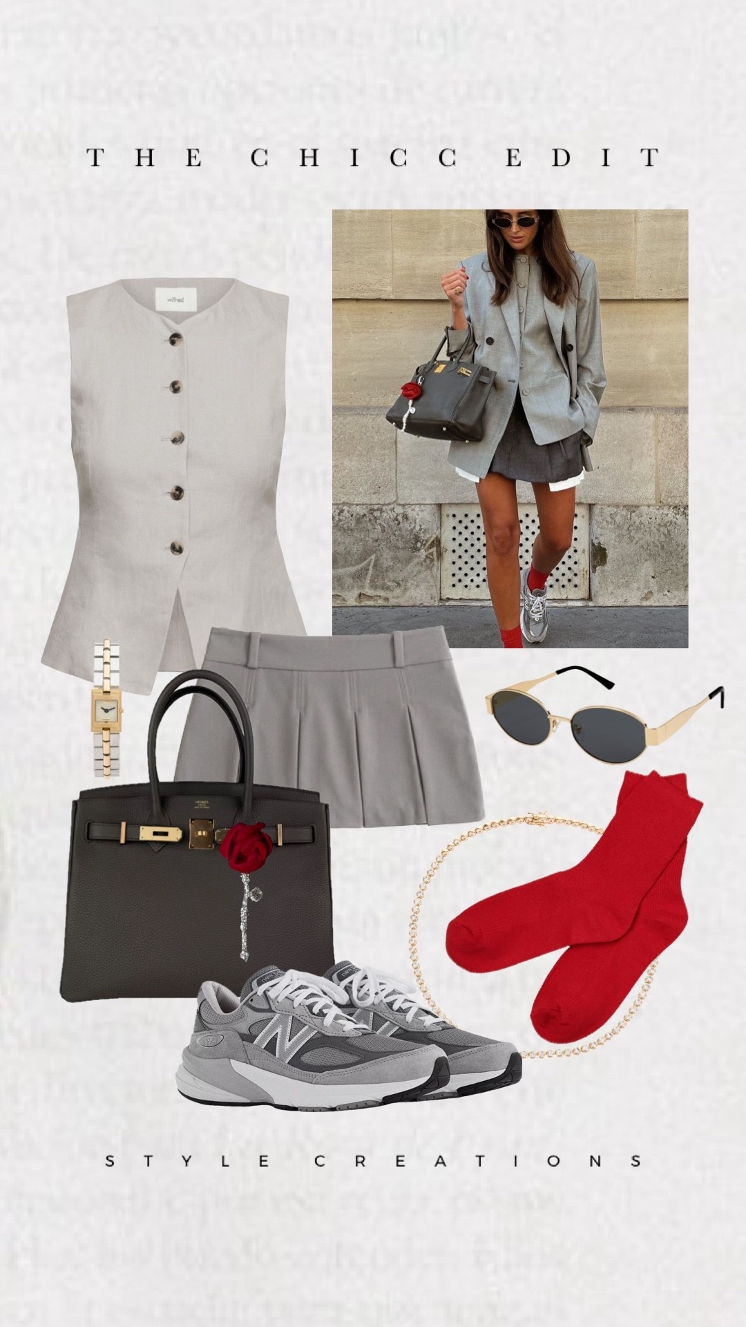 Shop the look from Nordstrom, Amazon, Revolve and Etsy 🌹

#outfit #ootd #newbalance #dupe #jewelry sneakers skirt vest sunglasses anklet socks bag charm watch strawberry 

#LTKFestival #LTKActive #LTKootd