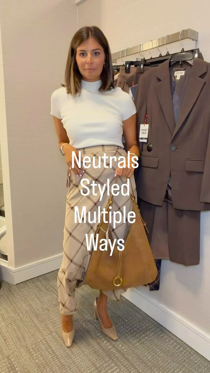 Neutrals styled multiple ways from the Nordstrom sale! Some things are out of stock but others are fully!