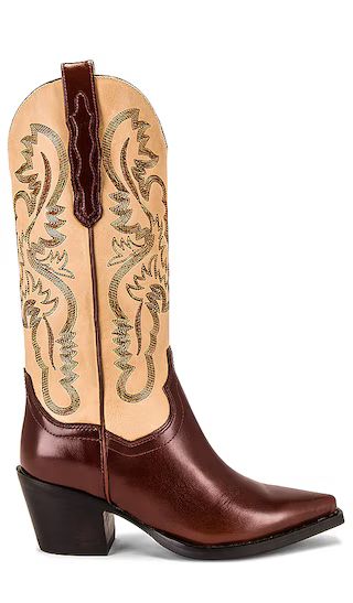 Dagget Cowboy Boot in Brown Multi | Revolve Clothing (Global)