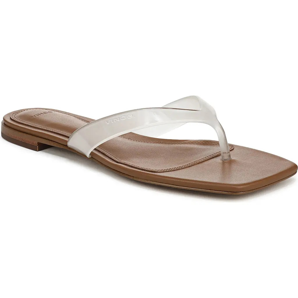 Vince San Juan Flip Flop in Clear at Nordstrom, Size 9 | Nordstrom