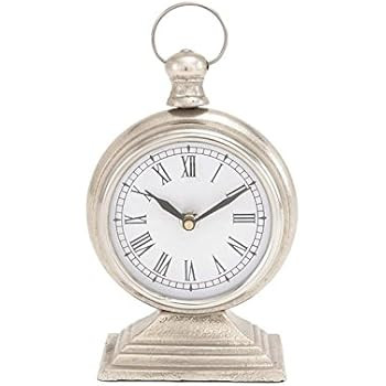 Deco 79 27552 Aluminum Table Clock 5" W, 9" H | Amazon (US)