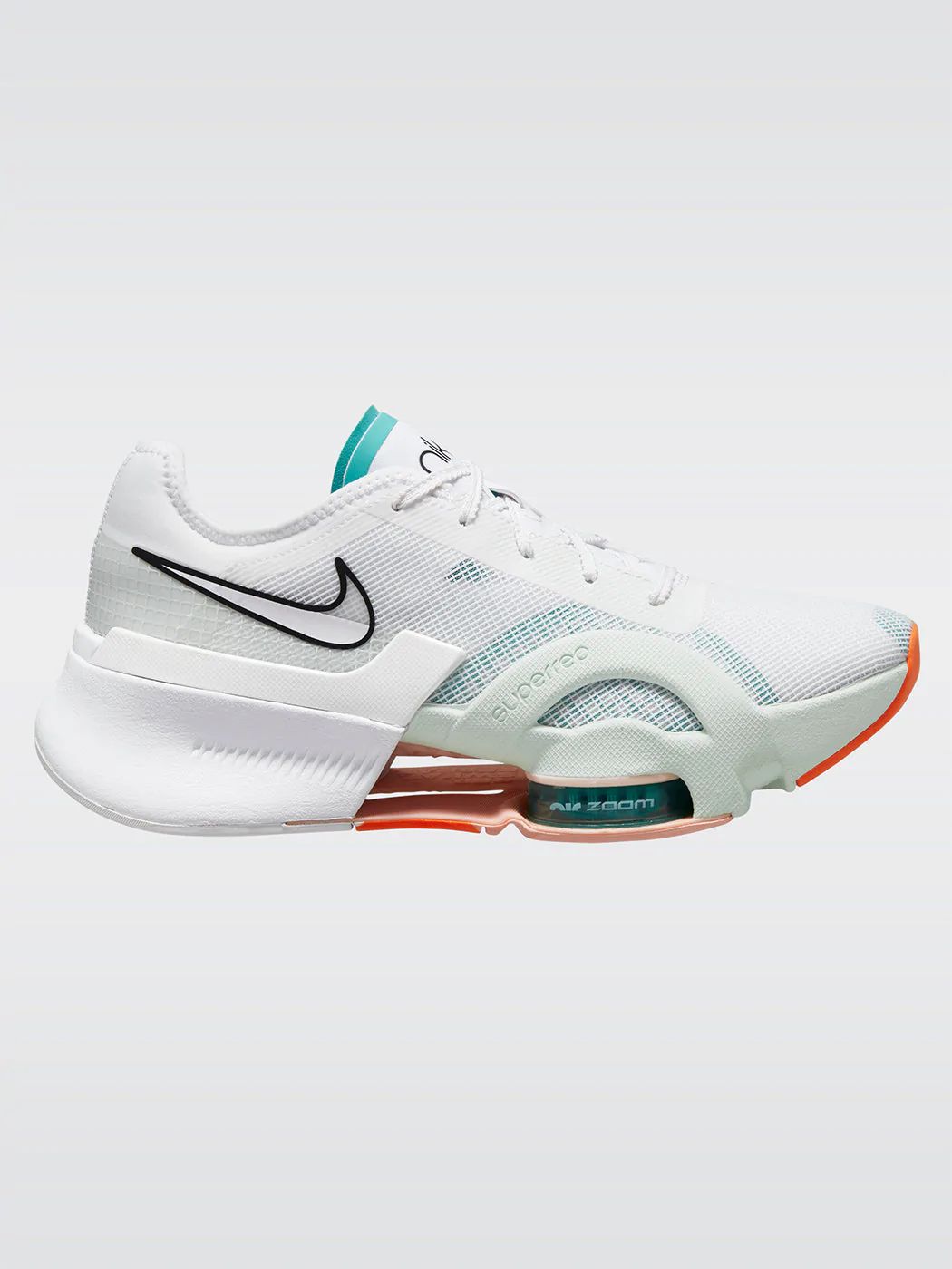 Nike Air Zoom SuperRep 3 - White-Black-Washed Teal-Barely Green | Carbon38