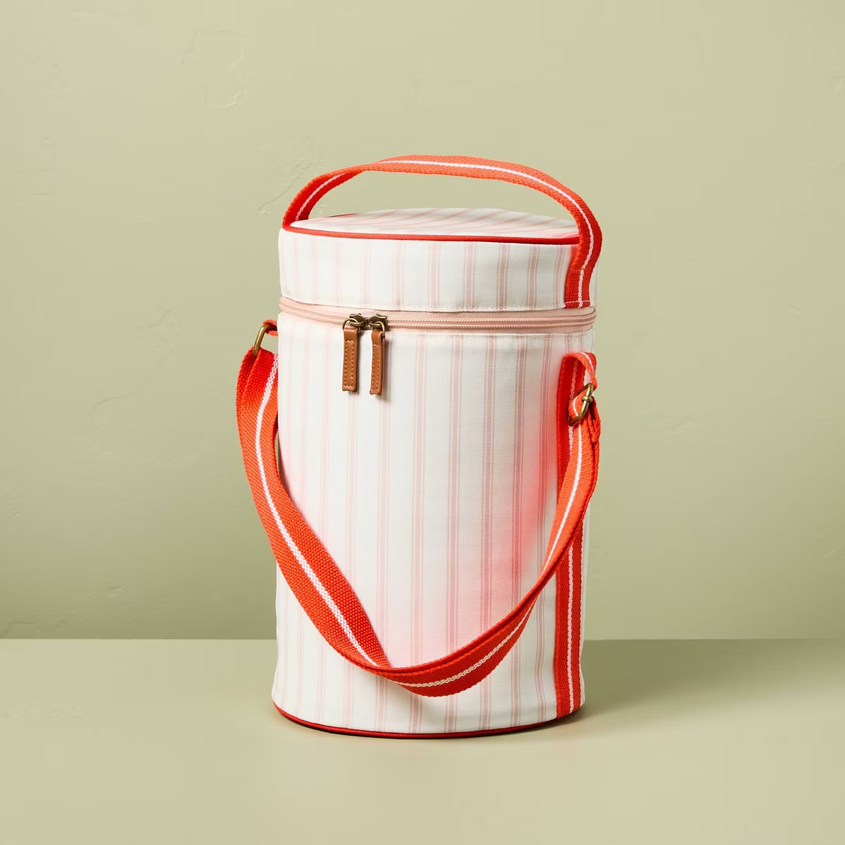 Soft-Sided 10can/6qt Portable Barrel Bag Cooler Coral/Orange - Hearth & Hand™ with Magnolia | Target
