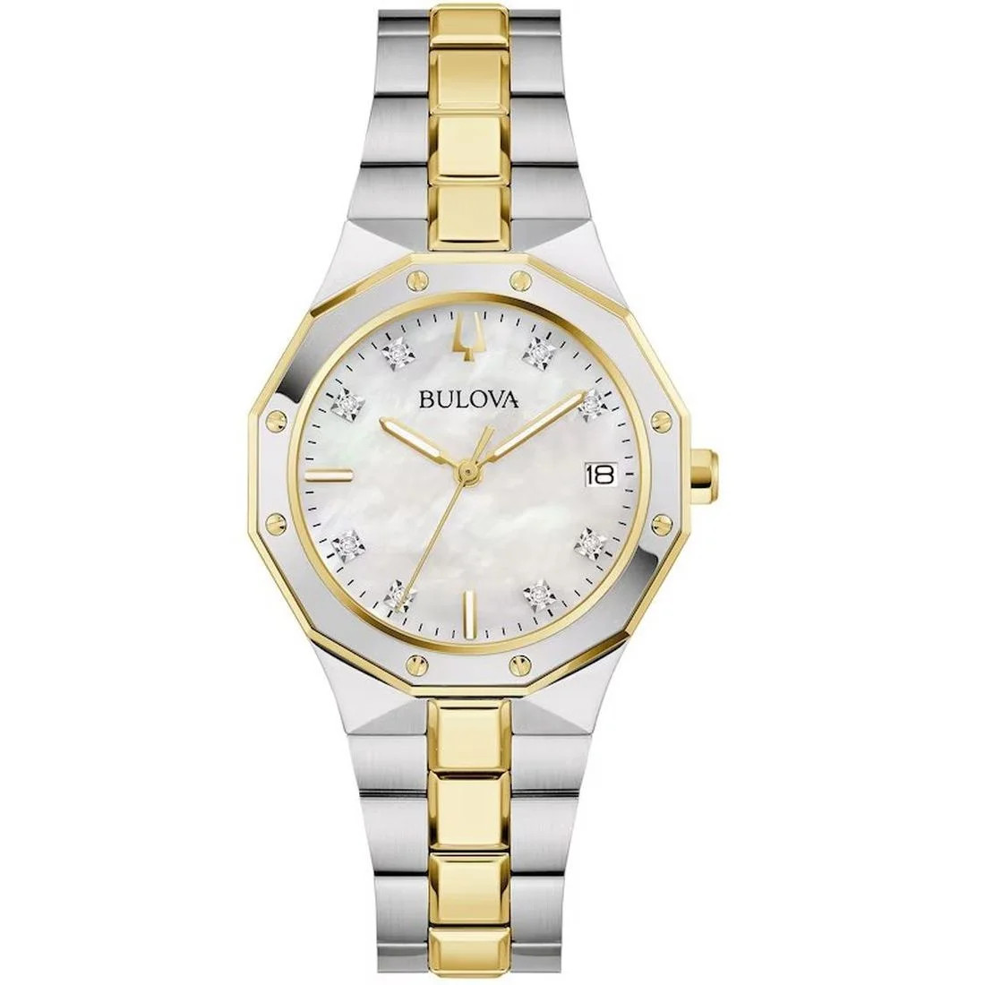 Bulova Prestige Women's Quartz Mother of Pearl Dial Stainless Steel Watch 98P234 | Walmart (US)
