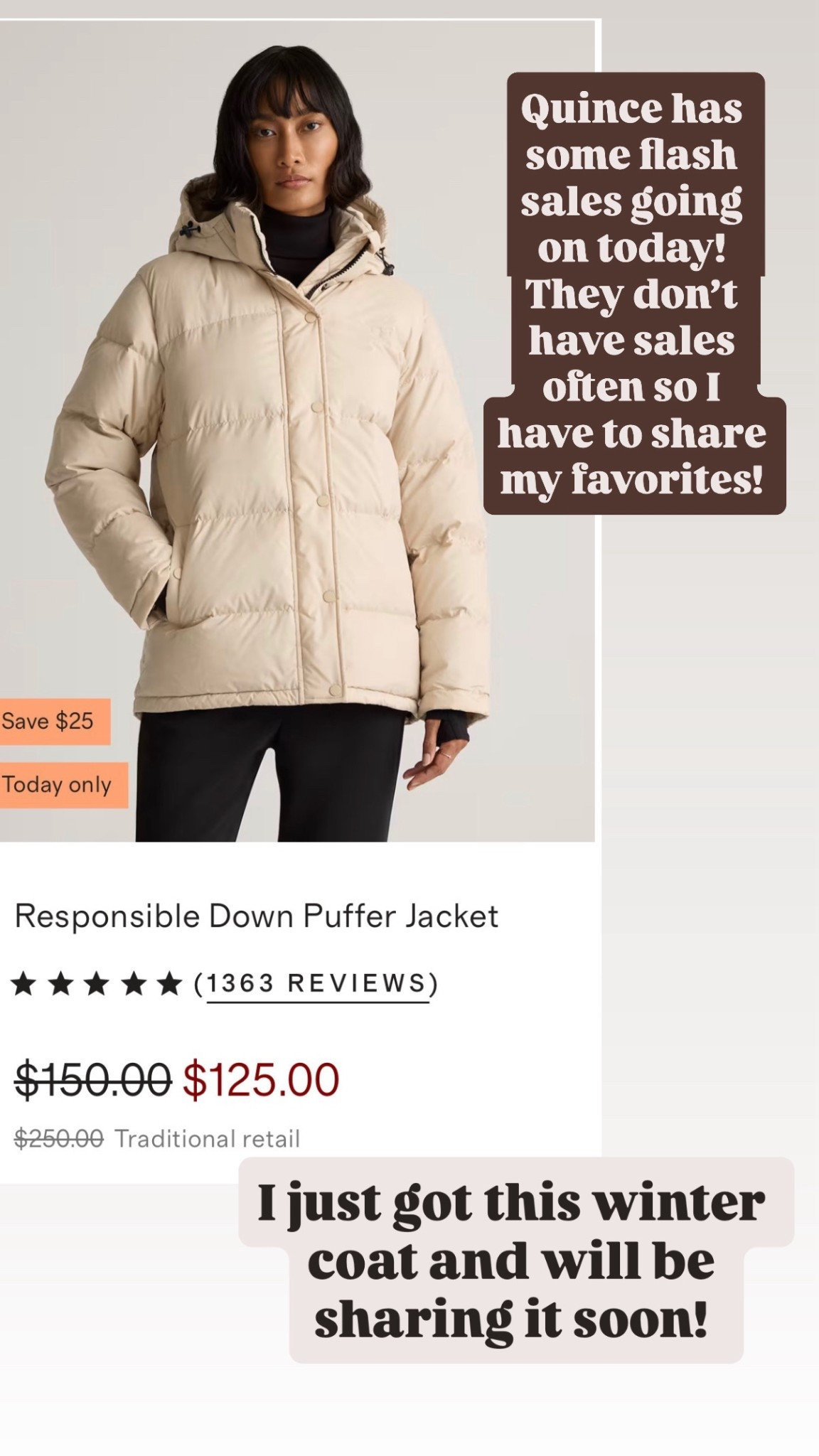 I just got this winter coat from @onequince! It’s so good and on sale today! 

#LTKPetite #LTKSaleAlert #LTKSeasonal