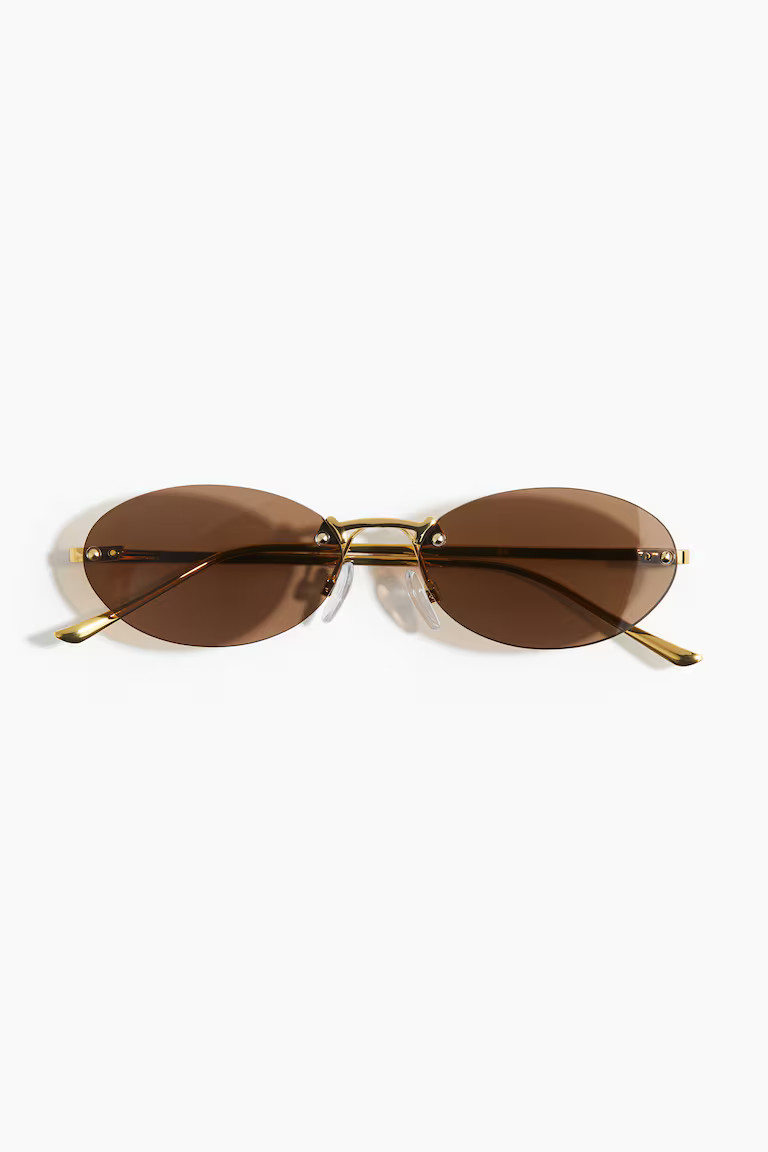 Women's Brown Oval Sunglasses | H&M US | H&M (US + CA)