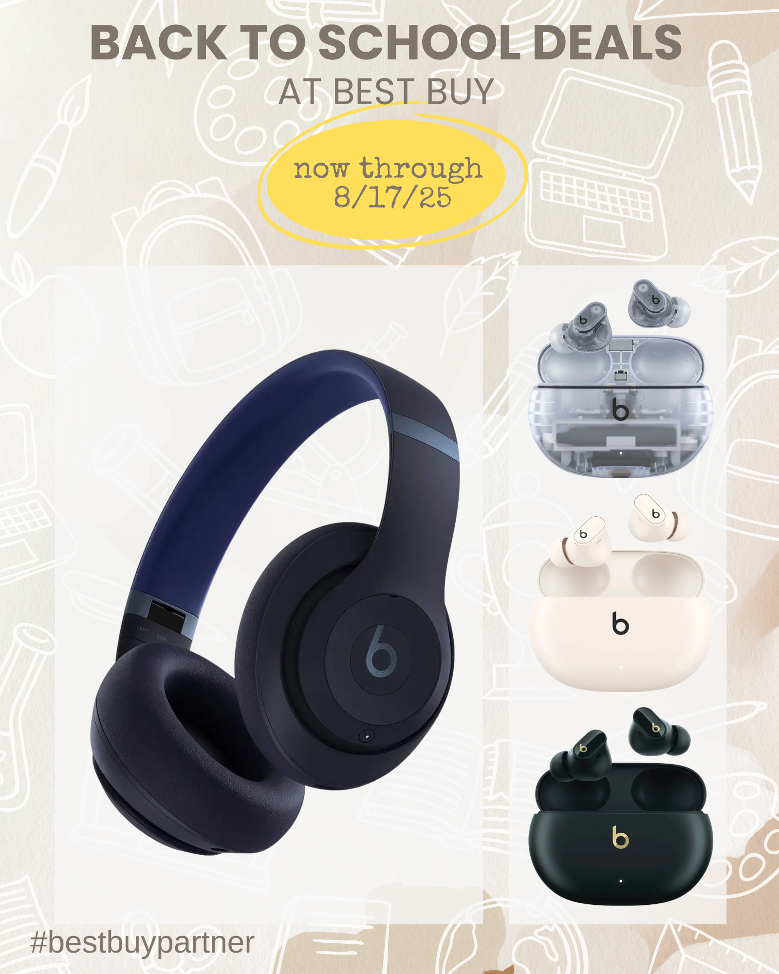 #bestbuypartner It's that time again: BACK TO SCHOOL! Headphones / earbuds are a must for my kids going into middle school, high school, & college! Save on these items by shopping Back to School Deals at @bestbuy now through 8/17/25.  

 #LTKSaleAlert #LTKFindsUnder100 #LTKFamily