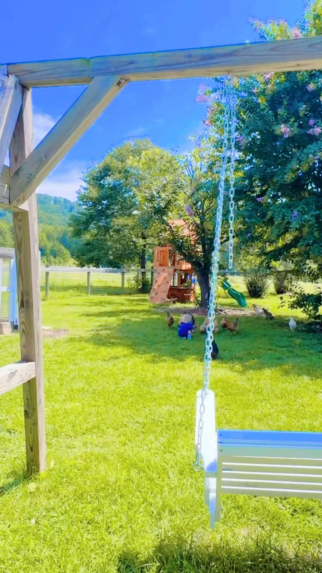 And this sweet baby 👶🏼 lovesssss his chickies 🐓 !!!! I mean… cutest thing ever, he could sit and play with them all day long (& usually does 🤭)!!! 🫶🏽