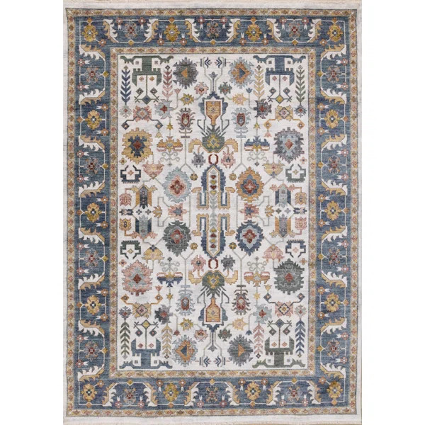 Charlisha Power Loom Performance Cream Rug | Wayfair North America