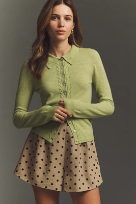 Damson Madder Voula Wool Cashmere Cardigan | Anthropologie (US)