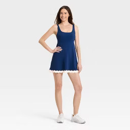 Women's Knit Scallop Active Dress - JoyLab™ | Target