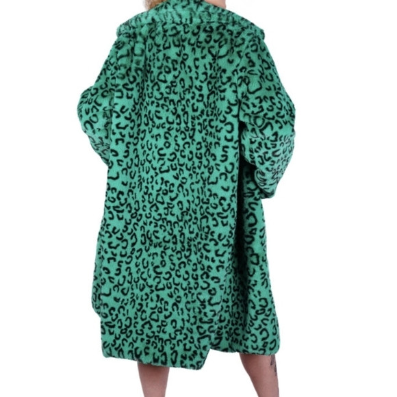 Green Cheetah Faux Fur Coat – Soft, Comfy, Warm For Halloween Mardi Gras Parade | Poshmark