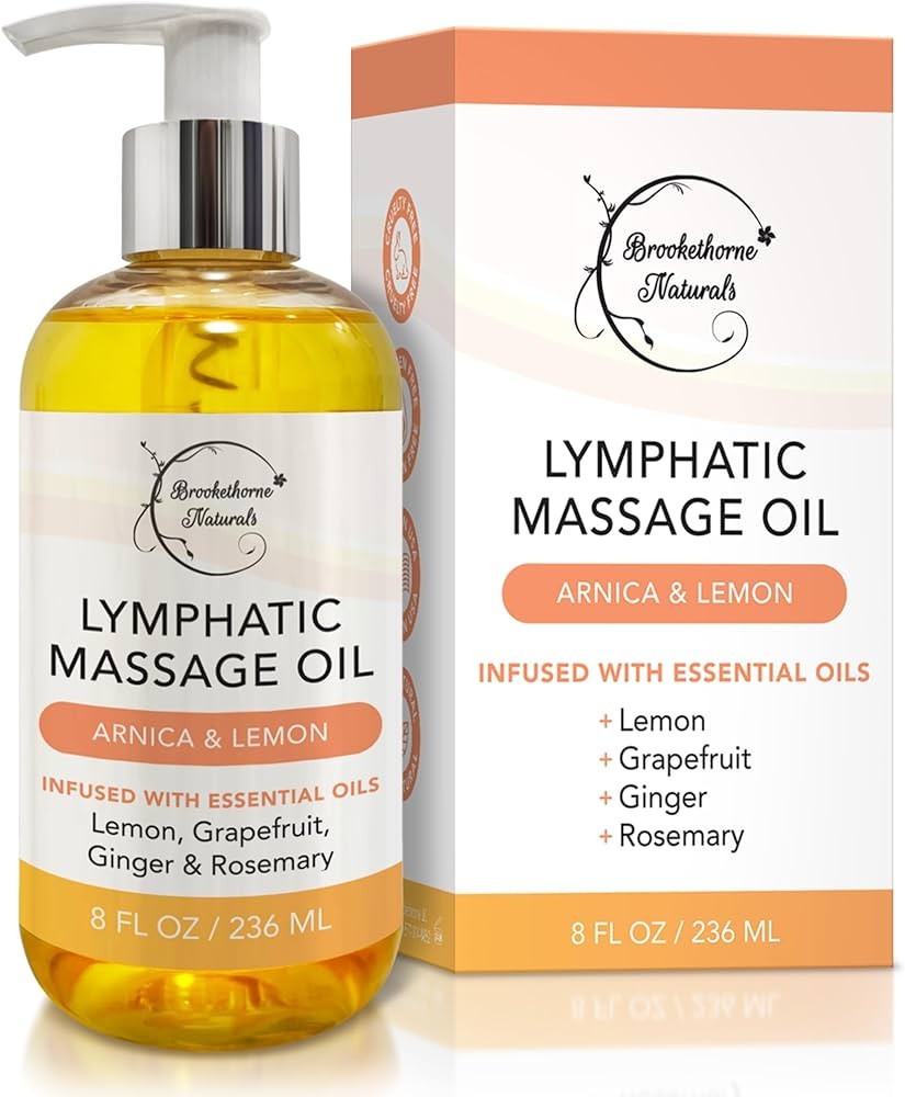 Lymphatic Massage Oil for Massage Therapy | 100% Natural Lymphatic Drainage Oil | Premium Quality... | Amazon (US)
