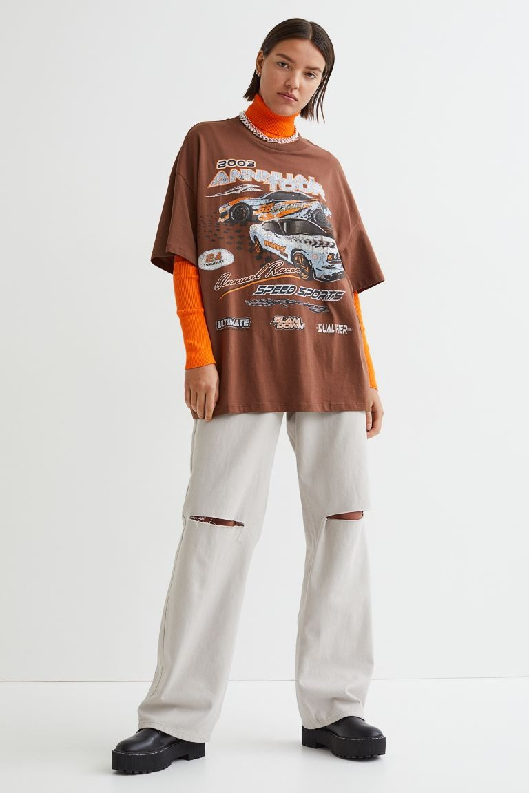 Oversized Printed T-shirt | H&M (US + CA)