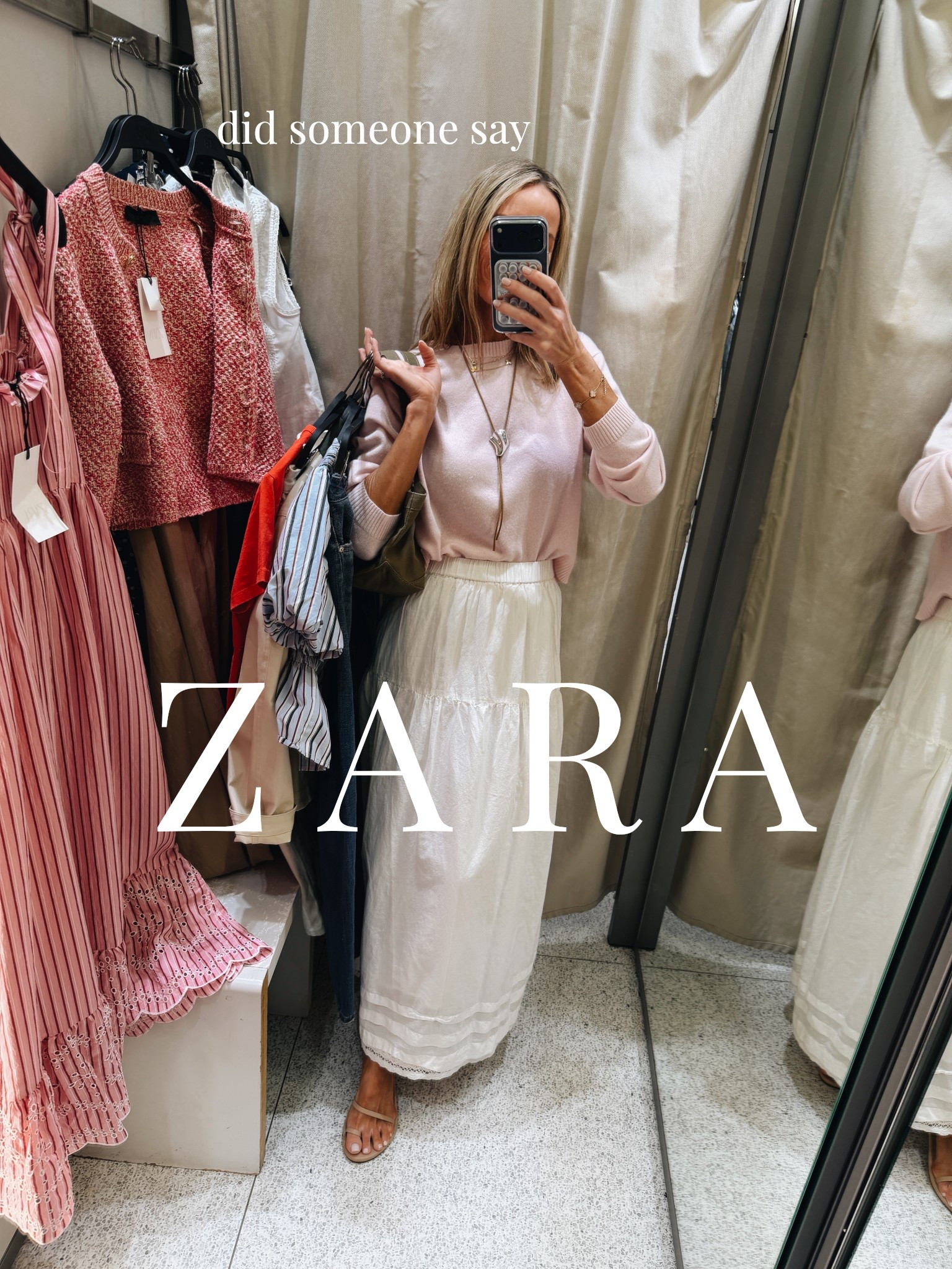 New Zara Monday!!
Sizing :
Smalls
0 jeans ( insane comfy and cute but size down one! ) 
Small set 
Small jacket 
Small dresses 
