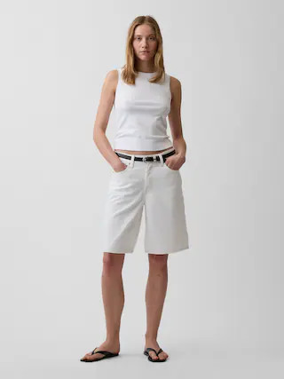 11" Mid Rise Longline Denim Shorts | Gap (US)