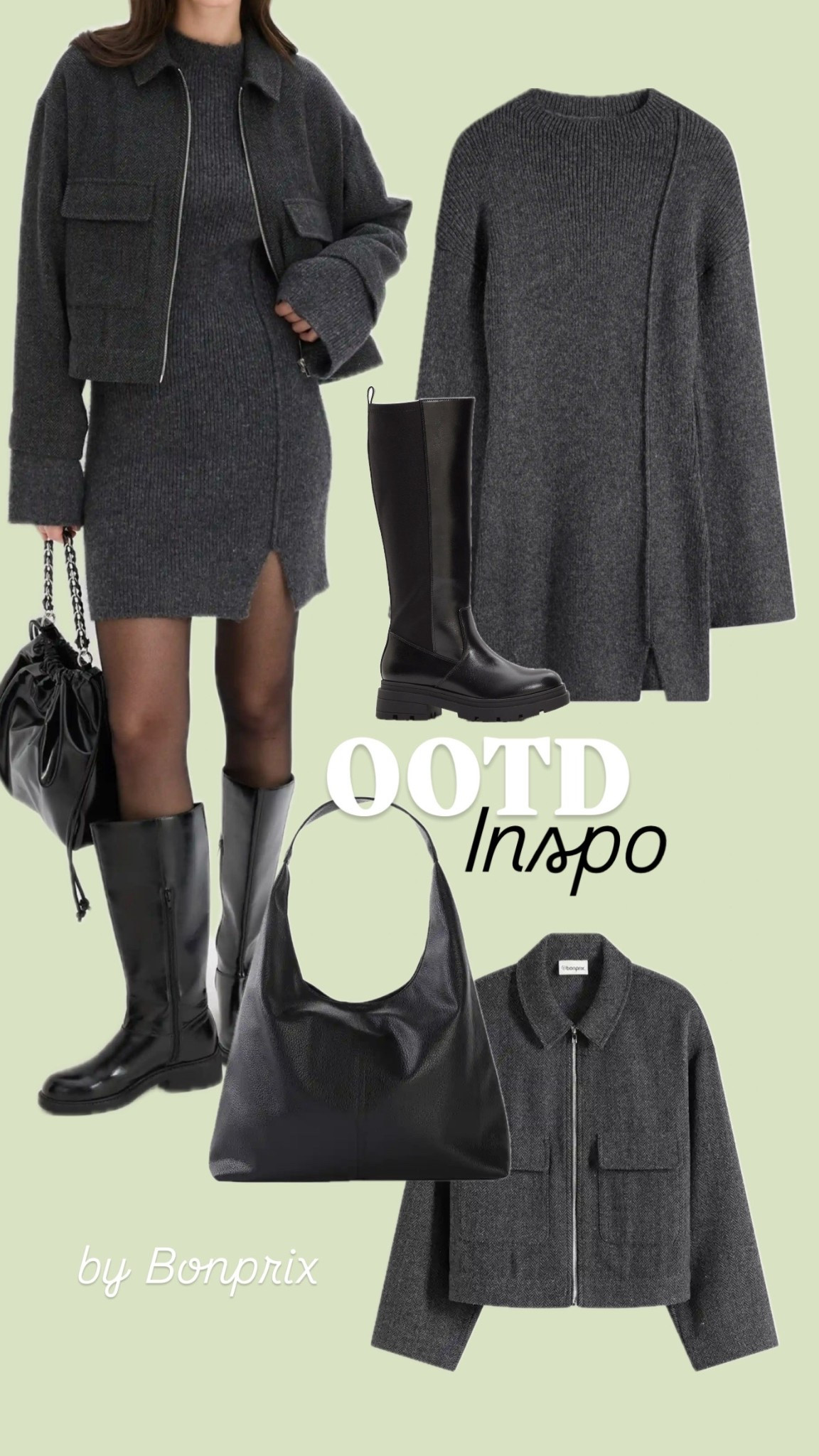 Das perfekte Herbst Outfit mit einem tollen Strickkleid - ganz toller Alltagslook für jeden Tag! 🩶

#LTKautumn #LTKstyletip #LTKdeutschland