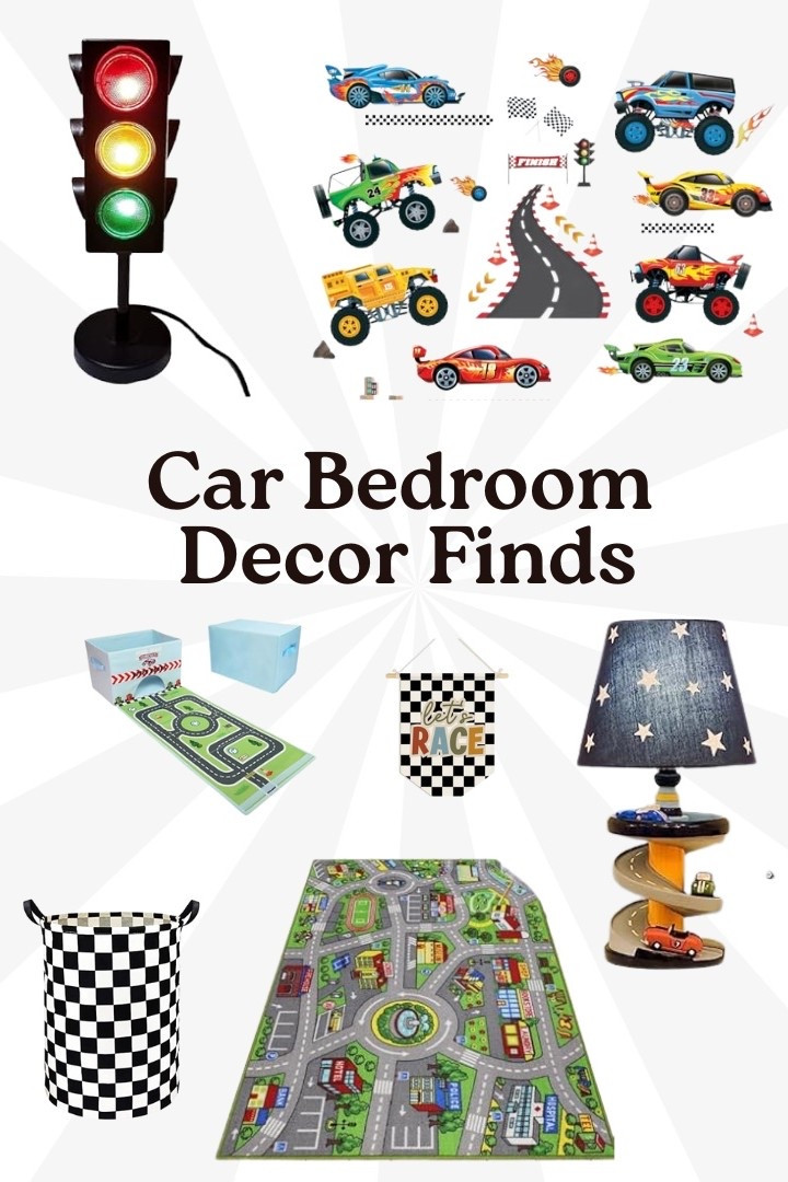 Kids Car Bedroom Themed Decor! These are all items I either own, or on my wishlist for my car loving kid’s bedroom 💙

Lamps, rugs, toy bins, and wall decals - everything can lean into the love of cars, trucks, and vehicles 🚗 

#LTKDecor #LTKToys #decorfinds #amazonfinds #kids #playroom #bedroom 


#LTKKids #LTKFindsUnder50 #LTKHome
