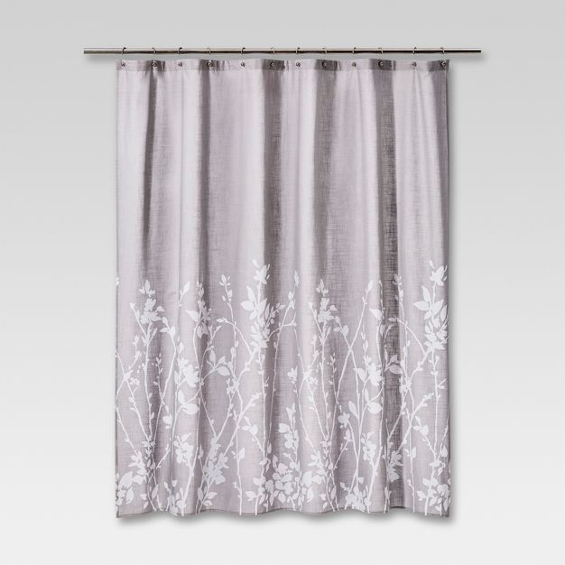 Floral Print Shower Curtain Gray - Project 62™ | Target