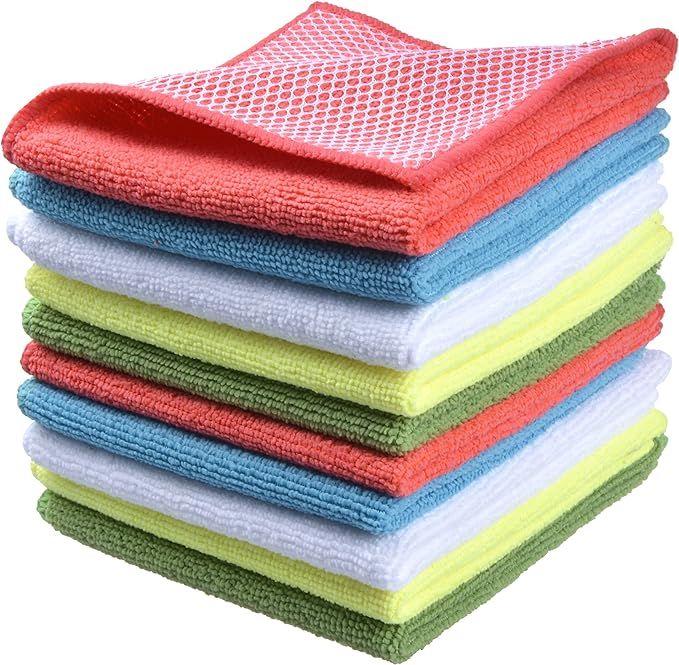 SINLAND Microfiber Dish Cloth for Washing Dishes Dish Rags Best Kitchen Washcloth Cleaning Cloths... | Amazon (US)