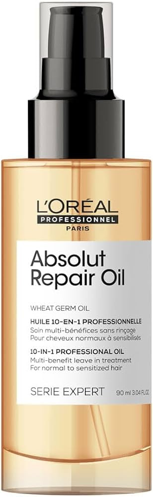 L'Oreal Professionnel Paris Absolut Repair 10-in-1 Oil - Nourishing Multi-Benefit Hair Oil For Dr... | Amazon (US)
