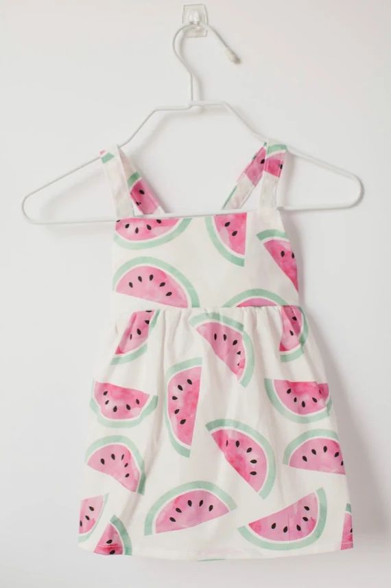 Watermelon Baby Dress, Baby Summer Dress, Toddler Watermelon Dress, Baby Watercolor Dress, Toddle... | Etsy (US)